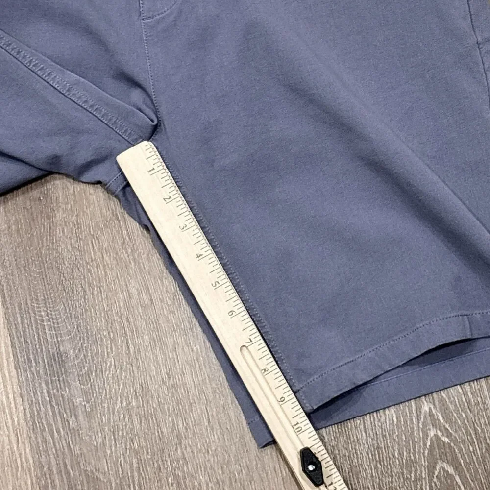 Mugsy Shorts Mens 35 Blue Marinas Stretch Chino Pockets 9